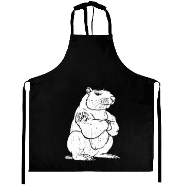 Discover Capybara Biceps Tattoo I Love Mom Aprons