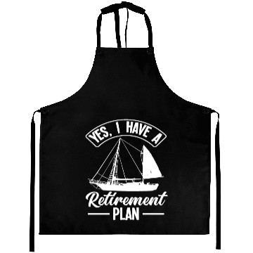 Discover Sailor Sailing Pension Pensioner Retirement Plan Aprons