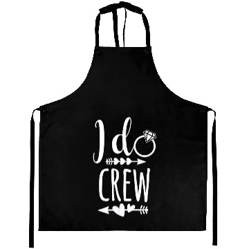 Discover I Do Crew for Wedding Bride Aprons