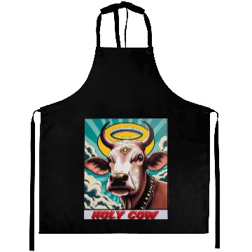Discover Holy Cow Humor Funny Comics Aprons