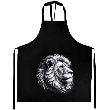 Discover Lion Face Aprons