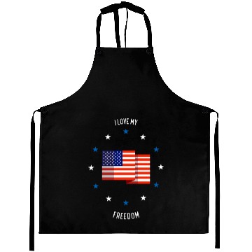 Discover I love my freedom (pd6) Aprons
