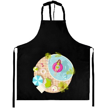 Discover Bye bye school hello pool girl Aprons