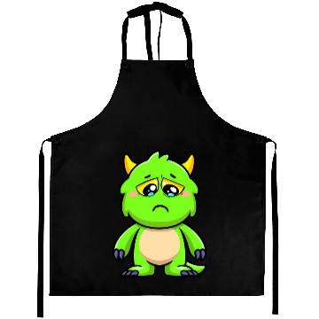 Discover Baby Monster Green Crying Grumpy Aprons