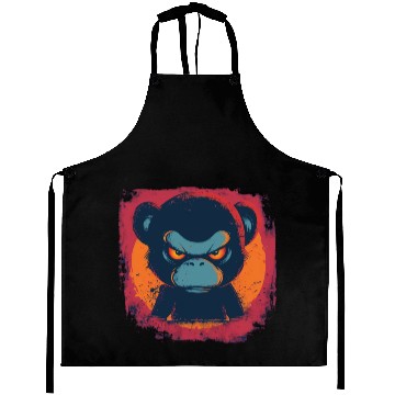 Discover Angry Monkey Aprons