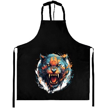 Discover Angry Tiger Aprons