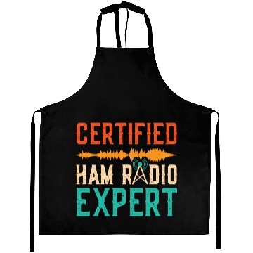 Discover Vintage Radio Moderator Certified Ham Radio Expert Aprons