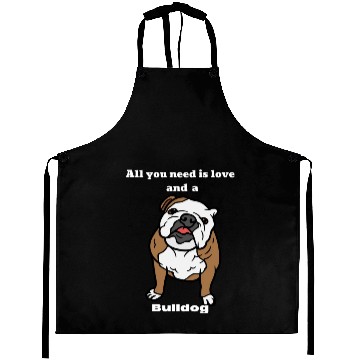 Discover Bull dog Lover, Bull Dog Mom, Bull Dog Dad Aprons