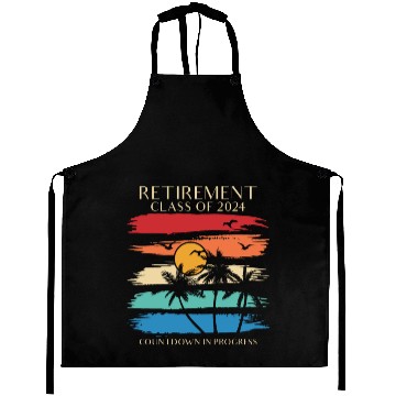 Discover 2024 Retirement Countdown Beach Aprons