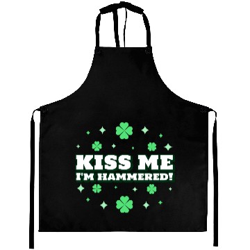 Discover Funny Quote for St Patrick s Day, Green Clovers Aprons
