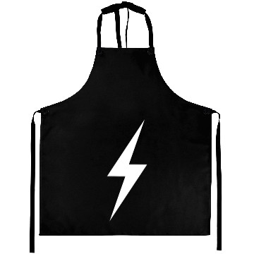 Discover White Lightning bolt Aprons