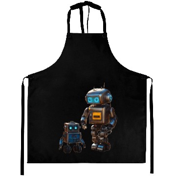 Discover Two robot friends Aprons