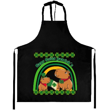 Discover Capybara saint Patrick´s day Aprons