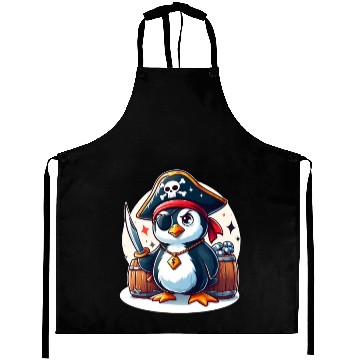 Discover Pirate Penguin Adventure Aprons