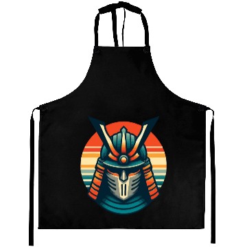 Discover Retro Samurai Vector Art Aprons