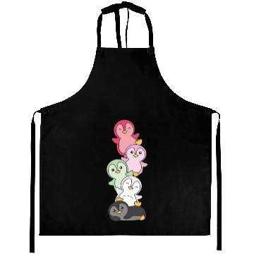 Discover Recipromantic Flag Pride Lgbtq Cute Penguin Aprons