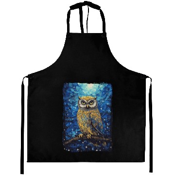Discover Owl Starry Night Aprons