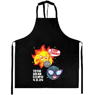 Discover Total Solar Eclipse Stop Staring 4.08.24 Eclipse Aprons