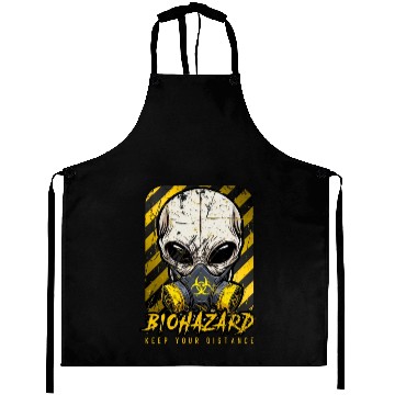 Discover ALIEN BIOHAZARD Keep Your DISTANCE Aprons