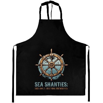 Discover Sea Shanties Sing Themselves Sea Shanty Ship Helm Aprons