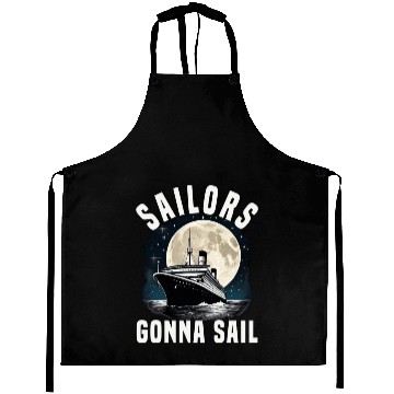 Discover Sailors Gonna Sail Cruise Ship Vacation Group Aprons