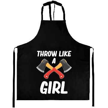 Discover Throw Like A Girl Axe Throwing Chainsaw Bushcraft Aprons