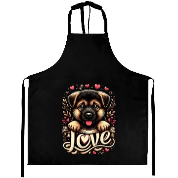 Discover German shepherd puppy Aprons