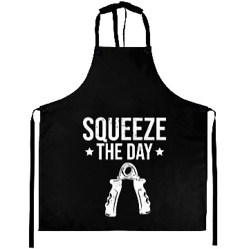Discover Squeeze The Day Workout Gym Quote Aprons