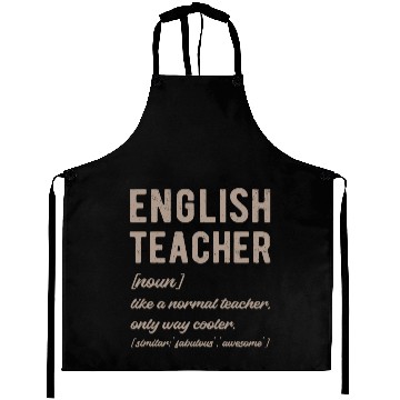Discover English Teacher Defined - Funny Retro Aprons