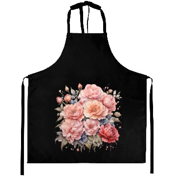 Discover Default Watercolor flower drawing Aprons