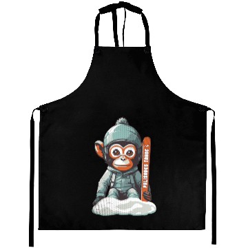 Discover Cute Monkey Palisades Tahoe Ski Aprons