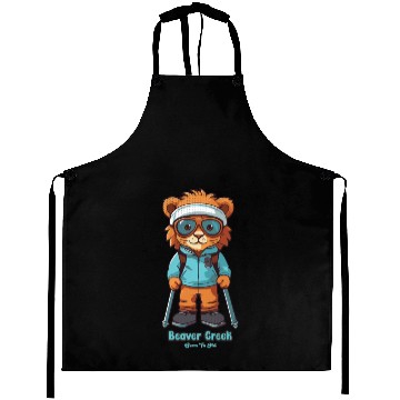 Discover Cute Lion Skiing Beaver Creek Aprons