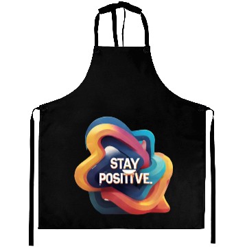 Discover Stay positive Aprons