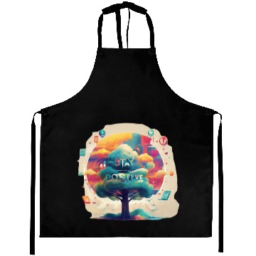 Discover Stay positive Aprons