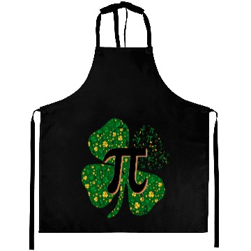 Discover Irish Math 3.14 Pi Day Shamrock St Patrick's Day Aprons
