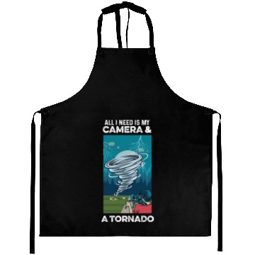 Discover Camera & Tornado Videographer Gift Aprons