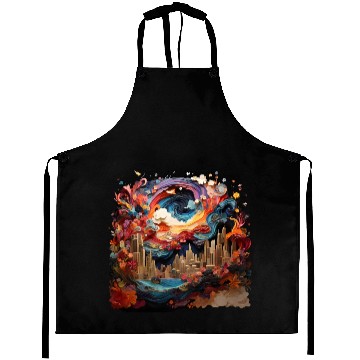 Discover Artstation, starry night colorful Aprons