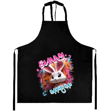 Discover Graffiti-inspired portraiture Bunny Aprons