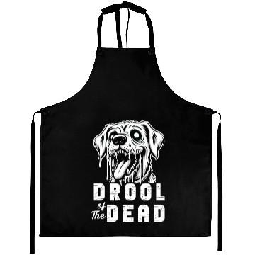 Discover Horror Dog Halloween Spooky Dog Lover Gothic Dog Aprons