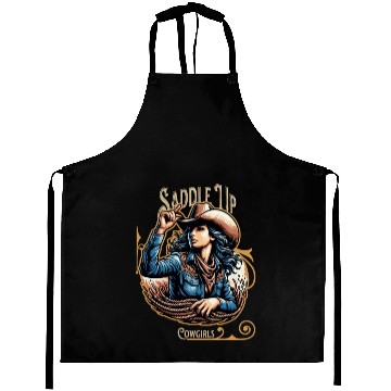 Discover Saddle Up Cowgirls Aprons