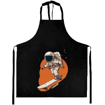 Discover skateboarding astronaut Aprons