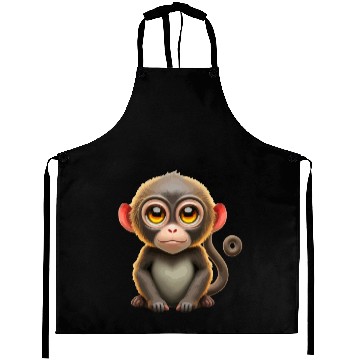 Discover Cute Monkey animal Aprons