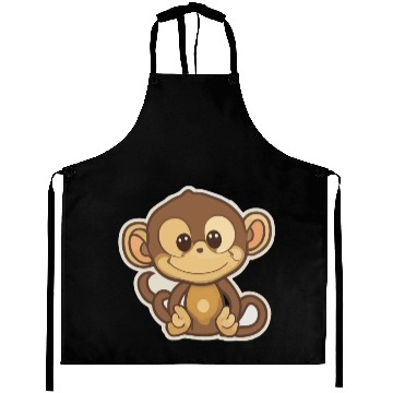 Discover Monkey cartoon animal Aprons