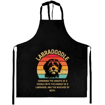 Discover Labradoodle Retro Sunset Aprons