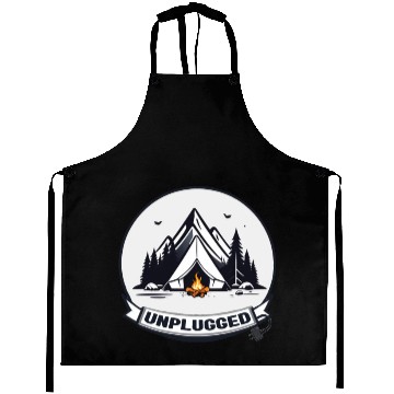 Discover Camping Unplugged Aprons