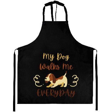 Discover Brown Typography Quotes Dog Lover Aprons