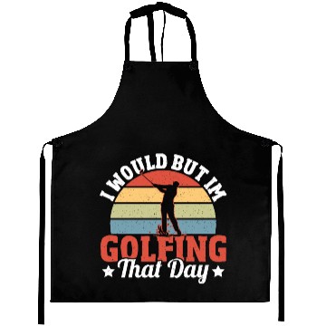 Discover Golf Course Golfers Funny Golf Aprons