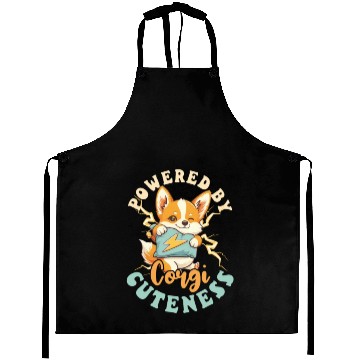Discover Corgi Mom Dad Powered Corgi Cuteness Aprons