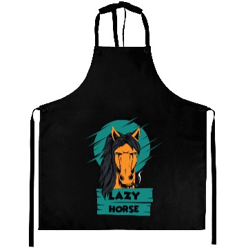Discover Horse Smoking Cigar - Funny Equestrian Aprons