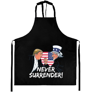 Discover Trump Never Surrender Mug Shot Aprons